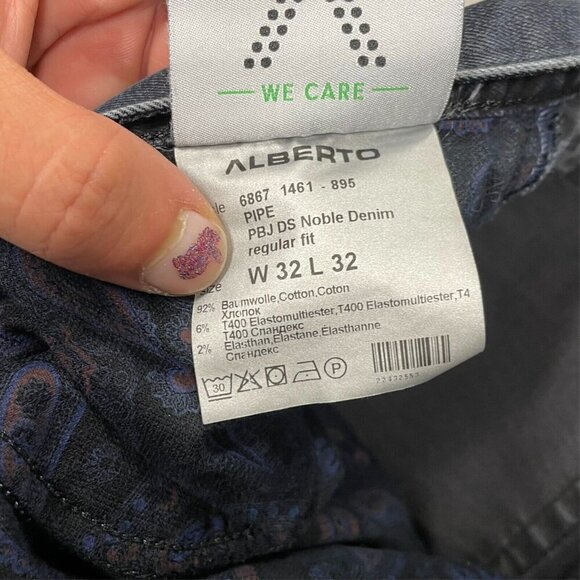 Alberto PBJ DS Noble Denim Jeans 32x32 - Picture 6 of 9